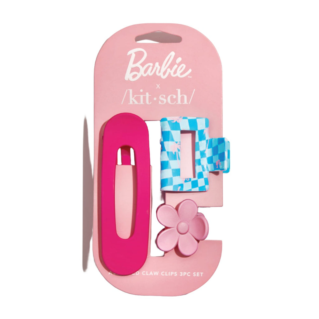 Barbie x Kitsch Assorted Claw Clip Set 3pc - HoneyBug 