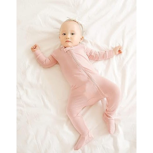 Footed Sleeper Pajama- Milkpink - HoneyBug 