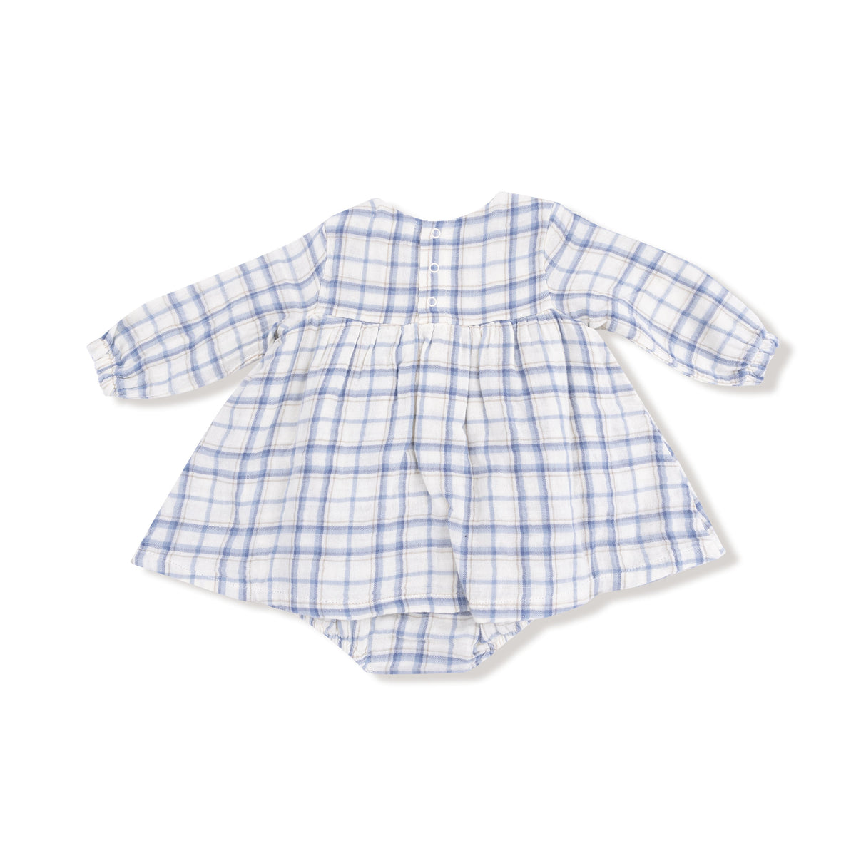 Long Sleeve Smocked Ruffle Bubble with Skirt - HoneyBug 