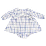 Long Sleeve Smocked Ruffle Bubble with Skirt - HoneyBug 