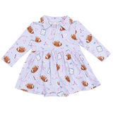 Long Sleeve Polo Bodysuit Dress - HoneyBug 