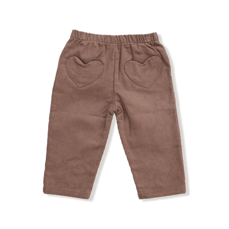 Cord Pant with Heart Pockets - HoneyBug 