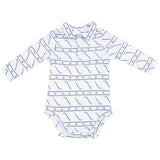 Long Sleeve Polo Bodysuit - HoneyBug 
