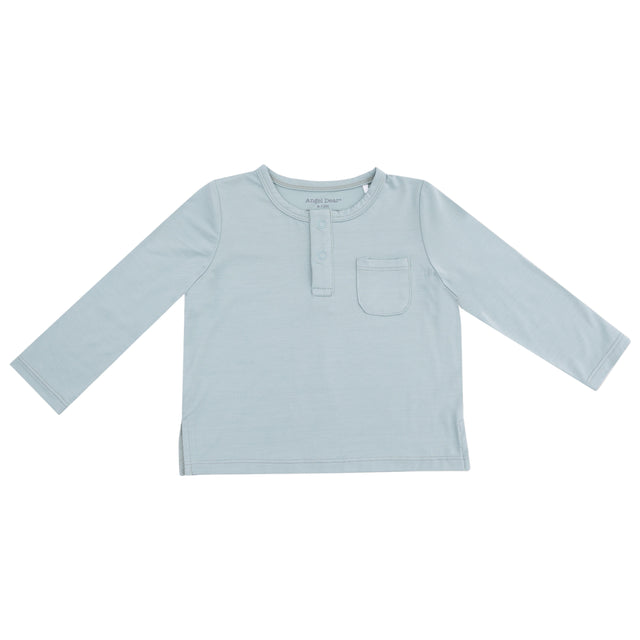 Long Sleeve Henley with Pocket - HoneyBug 