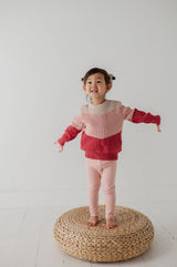 Colorblock Knit Sweater - HoneyBug 