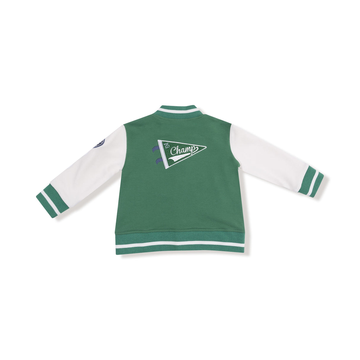 Letterman Jacket - Green - HoneyBug 
