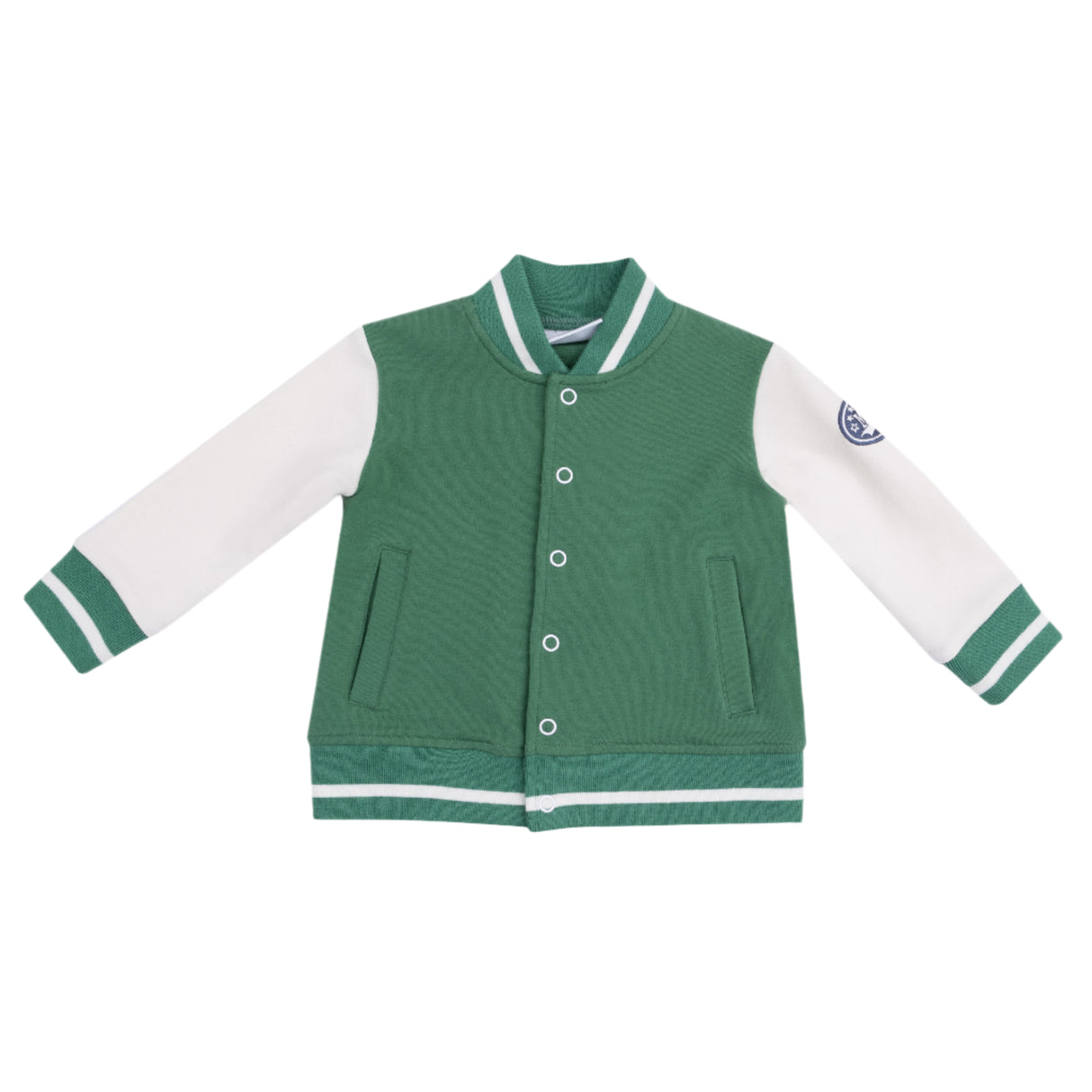 Letterman Jacket - Green - HoneyBug 