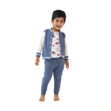 Letterman Jacket - Varsity Vintage Indigo - HoneyBug 