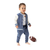 Letterman Jacket - Varsity Vintage Indigo - HoneyBug 