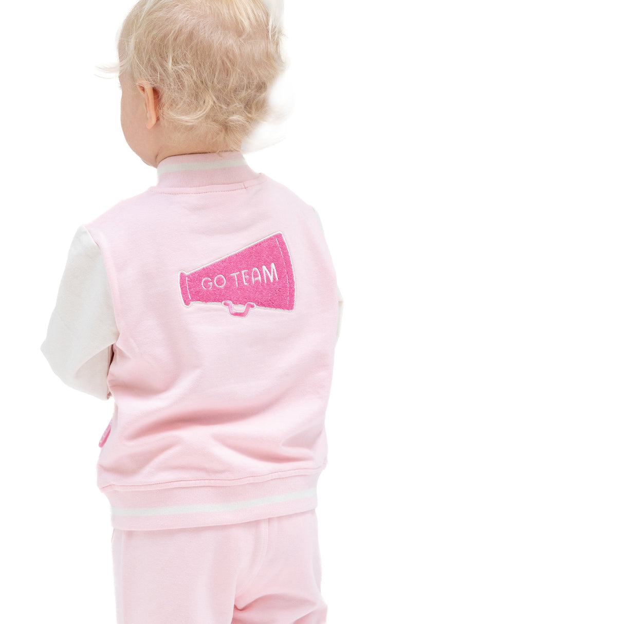 Letterman Jacket - Varsity Pink - HoneyBug 