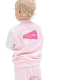 Letterman Jacket - Varsity Pink - HoneyBug 