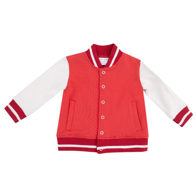 Letterman Jacket - Varsity Red - HoneyBug 