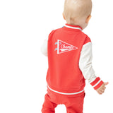 Letterman Jacket - Varsity Red - HoneyBug 