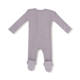 2 Way Zipper Footie - Ash - HoneyBug 