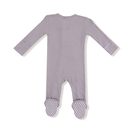 2 Way Zipper Footie - Ash - HoneyBug 