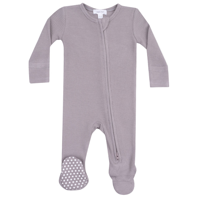 2 Way Zipper Footie - Ash - HoneyBug 