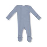 2 Way Zipper Footie - Blue Blizzard - HoneyBug 
