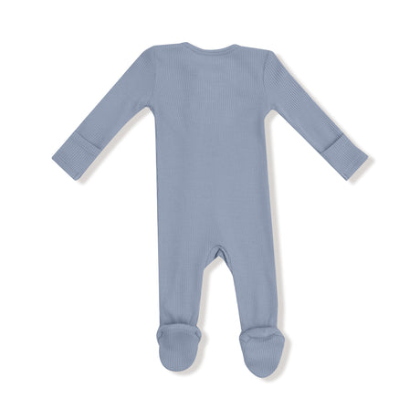 2 Way Zipper Footie - Blue Blizzard - HoneyBug 
