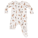 2 Way Zipper Footie - Cowboy Dogs - HoneyBug 