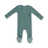 2 Way Zipper Footie - Frosty Spruce - HoneyBug 
