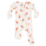 2 Way Zipper Footie - Gingerbread - HoneyBug 