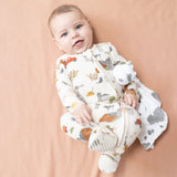 2 Way Zipper Footie - Hay Farmer - HoneyBug 