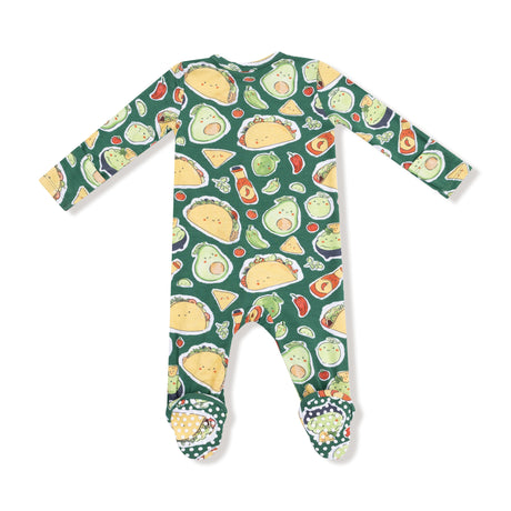 2 Way Zipper Footie - Happy Tacos - HoneyBug 