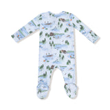 2 Way Zipper Footie - Lake Life - HoneyBug 
