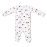 2 Way Zipper Footie - Little Farm - HoneyBug 
