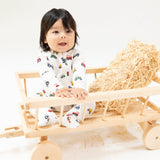 2 Way Zipper Footie - Mini Tractors - HoneyBug 