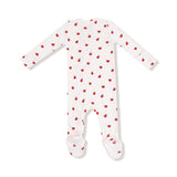 2 Way Zipper Footie - Tiny Apples - HoneyBug 