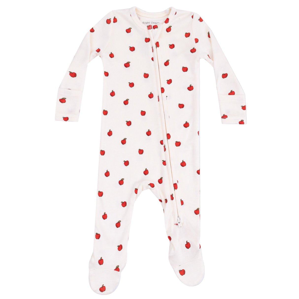 2 Way Zipper Footie - Tiny Apples - HoneyBug 