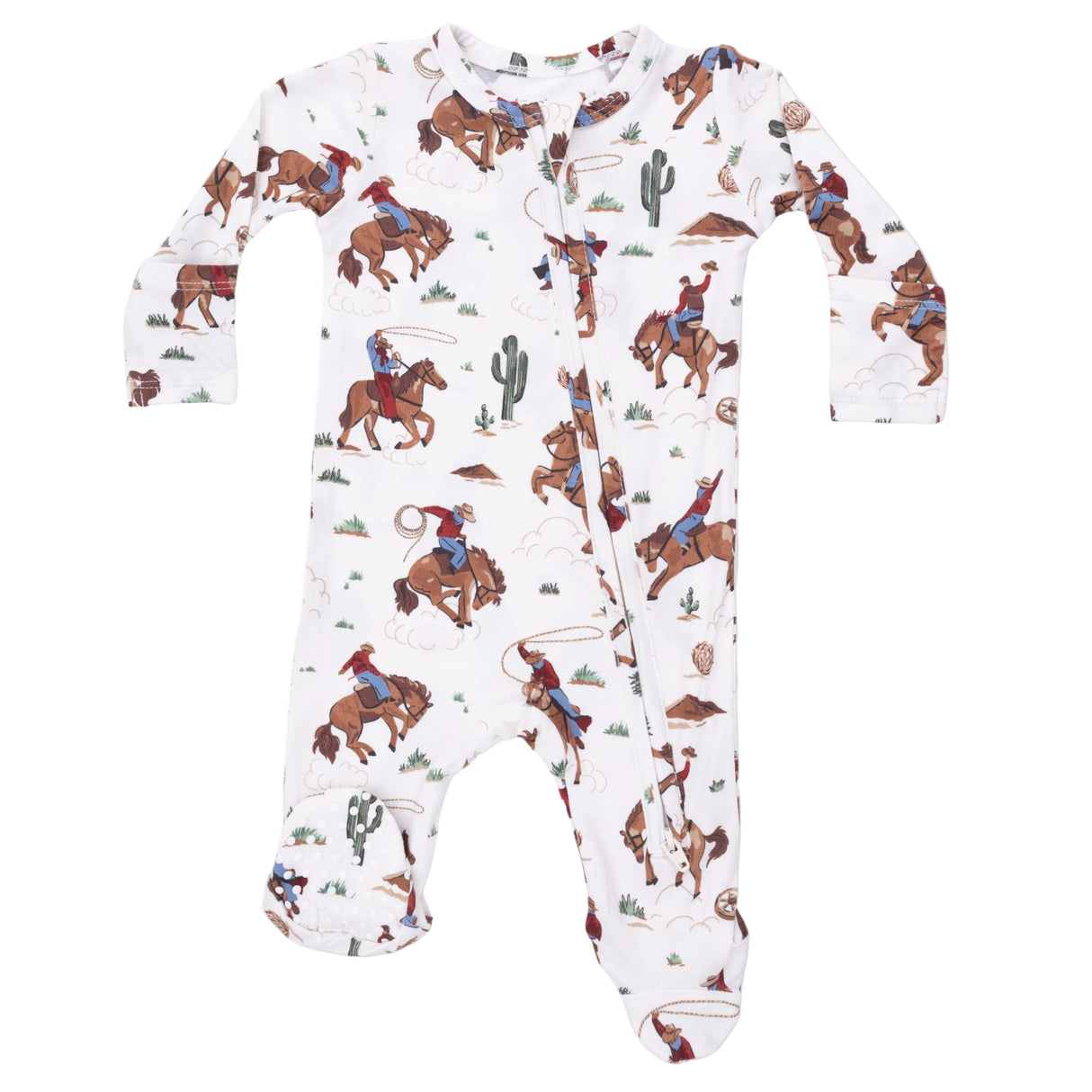 Buckaroo Western - 2 Way Zipper Footie