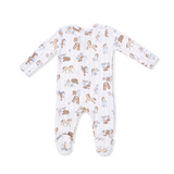 Cowboy Nursery -  2 Way Zipper Footie, Bandana Bib, & Swaddle Blanket Set