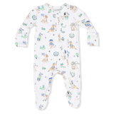 Country Club Dogs Neutral - 2 Way Zipper Footie