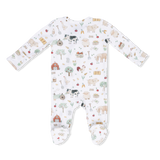 Cute Farm Animals Uni - 2 Way Zipper Footie