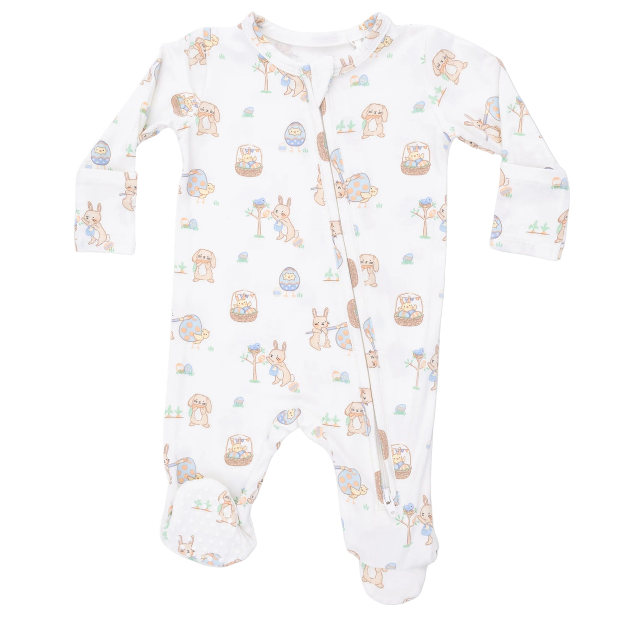 Easter Egg Hunt Uni - 2 Way Zipper Footie