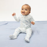 Little Whales - 2 Way Zipper Footie