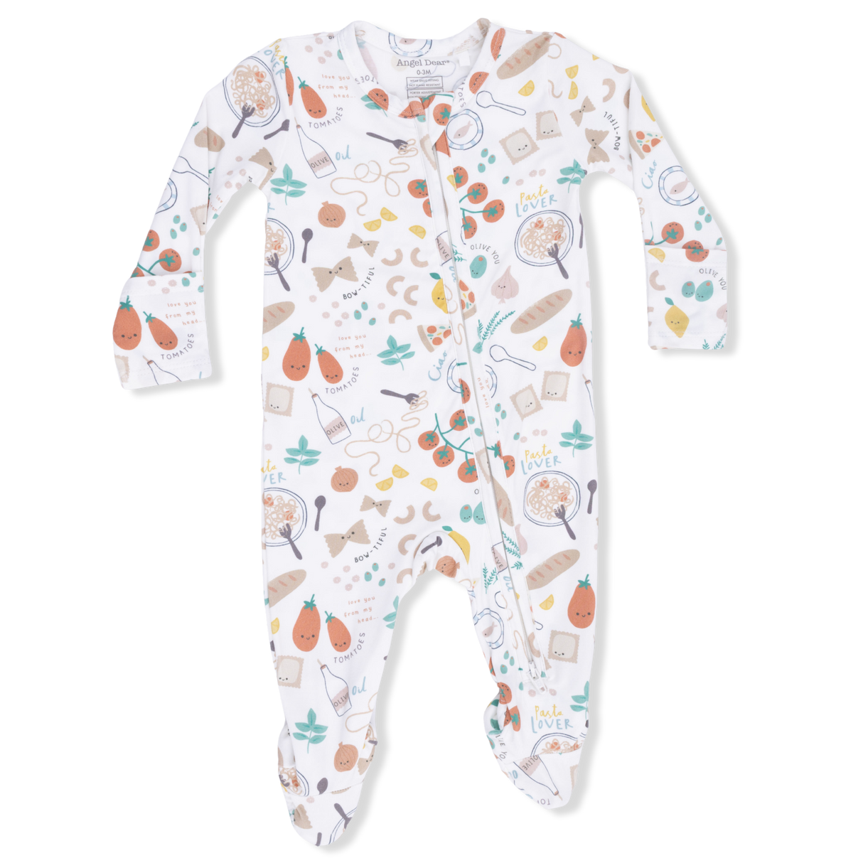 Pasta Lovers - 2 Way Zipper Footie