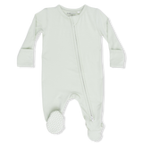 Solid Bok Choy - 2 Way Zipper Footie