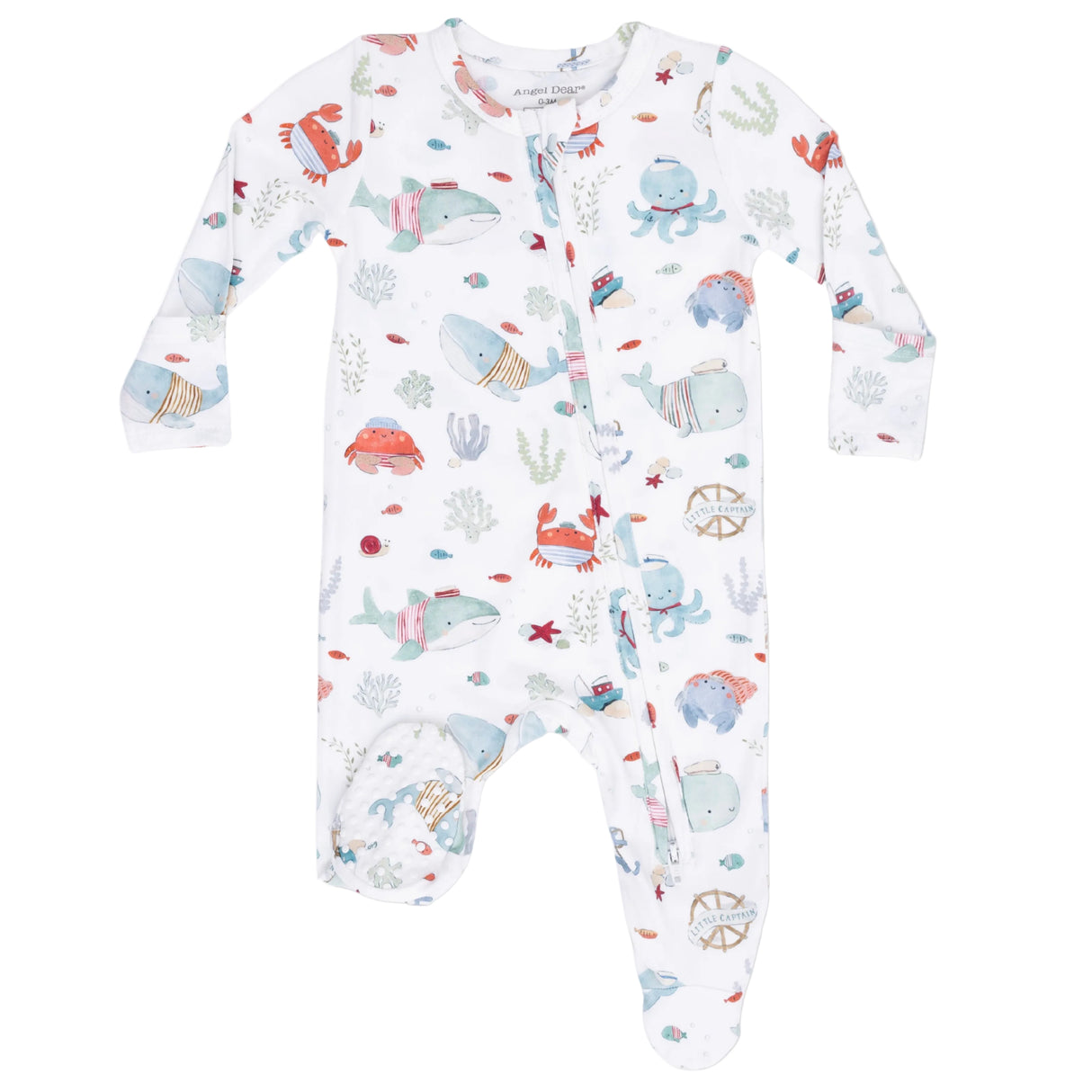 Sailor Sea Creatures - 2 Way Zipper Footie
