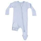 Solid Niagara Mist - 2 Way Zipper Footie