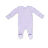 Solid Orchid Petal - 2 Way Zipper Footie