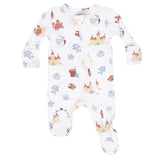 Sunny Sandcastles - 2 Way Zipper Footie