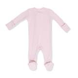 Solid Veiled Pink - 2 Way Zipper Footie