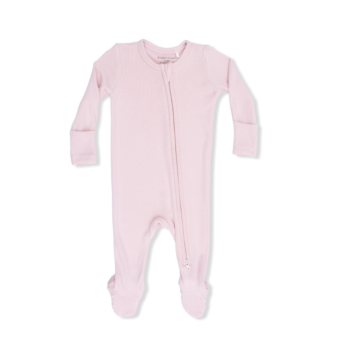 Solid Veiled Pink - 2 Way Zipper Footie