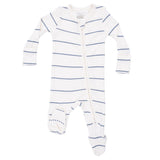 Vintage Stripe - 2 Way Zipper Footie