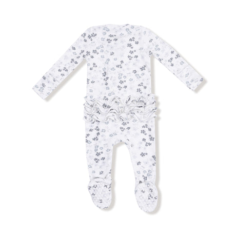 2 Way Zipper Ruffle Back Footie - Caroline's Calico - HoneyBug 