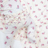 2 Way Zipper Ruffle Back Footie - Petite Cowgirl Boots - HoneyBug 