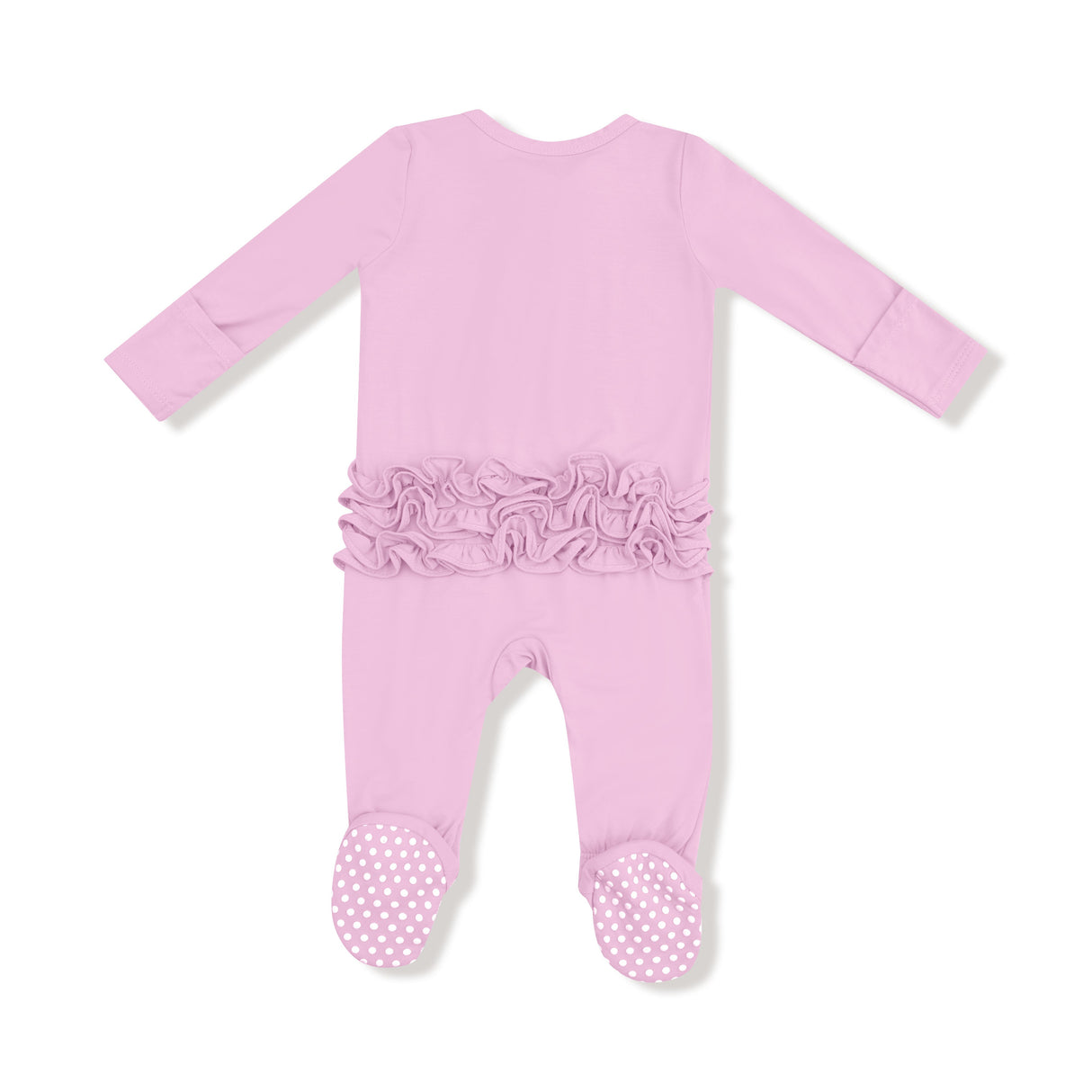 2 Way Zipper Ruffle Back Footie - Pirouette - HoneyBug 